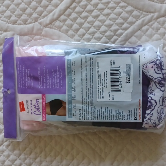 Hanes Ultimate Breathable Cotton Hi-Cut Tagless Underwear -NWT - Picture 4 of 8